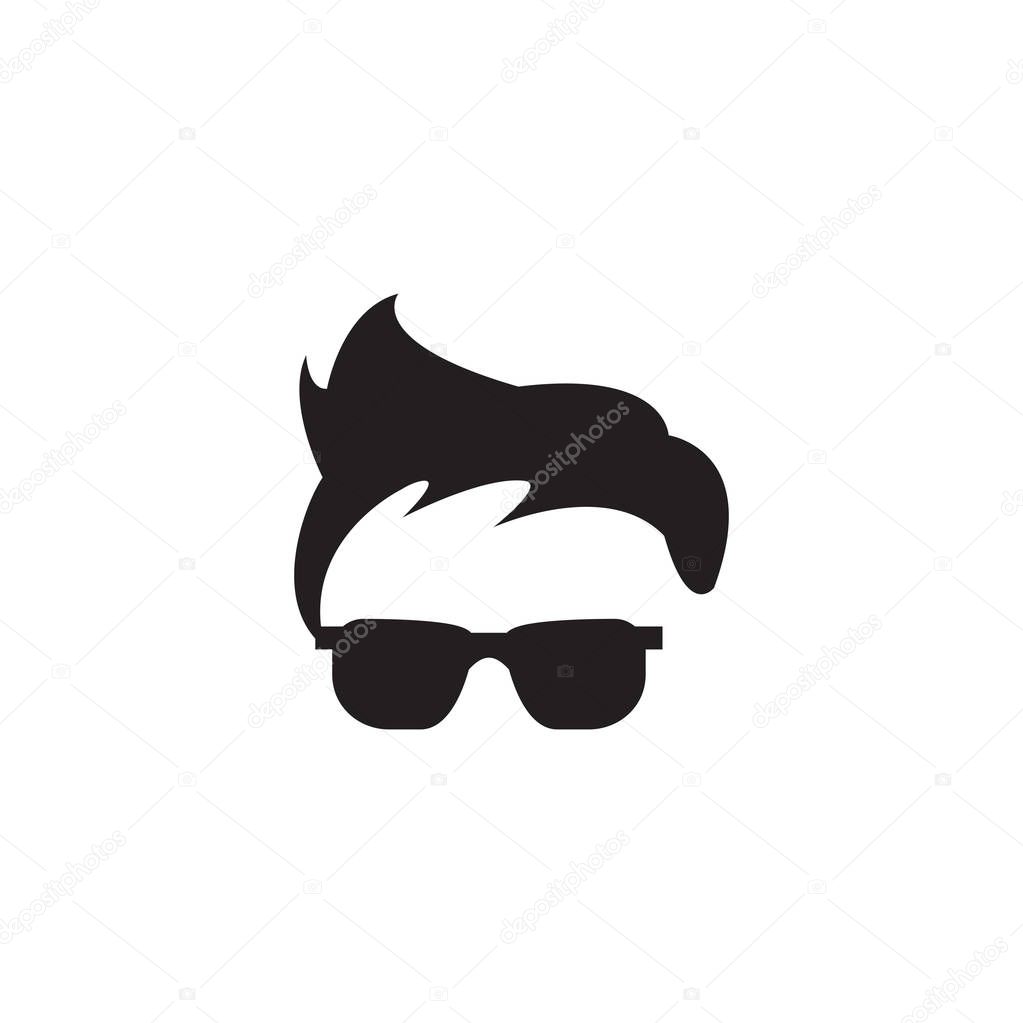 Geek glasses graphic design template vector isolated