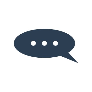 Sohbet grafik tasarım şablonu vektör izole illüstrasyon