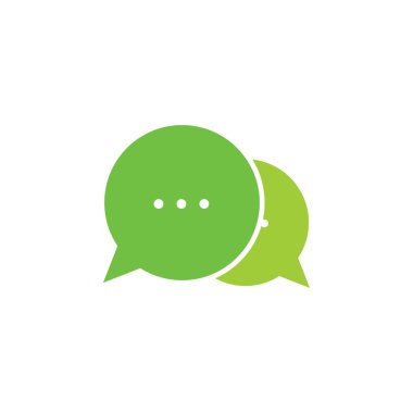 Sohbet grafik tasarım şablonu vektör izole illüstrasyon