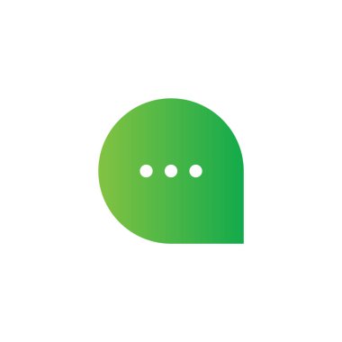 Sohbet grafik tasarım şablonu vektör izole illüstrasyon