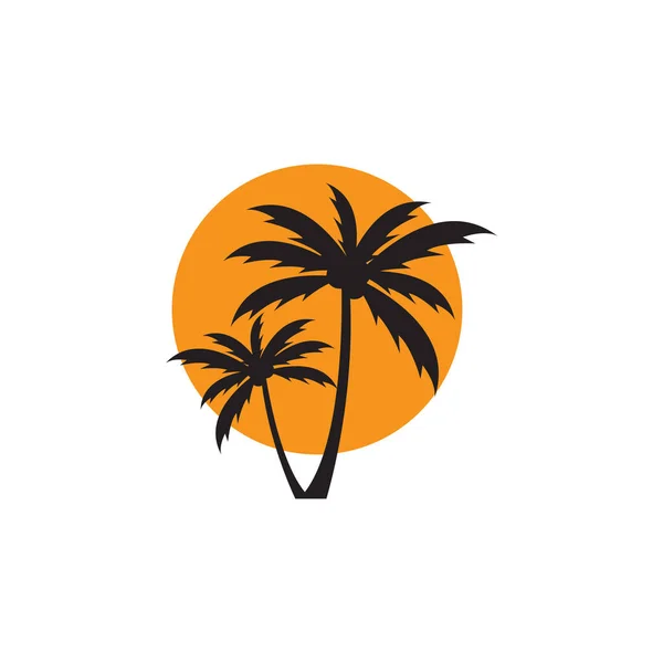 棕榈树图形设计模板隔离 — 图库矢量图片