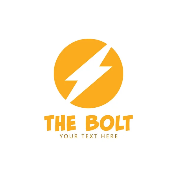 Bolt diseño gráfico plantilla vector ilustración aislada — Vector de stock