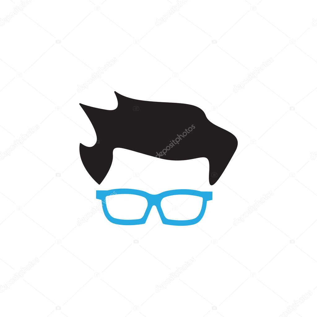 Glasses graphic design template vector isolated illustration