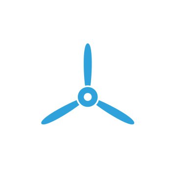 Pervane grafik tasarım şablonu vektör izole illüstrasyon