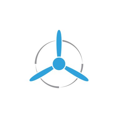 Pervane grafik tasarım şablonu vektör izole illüstrasyon