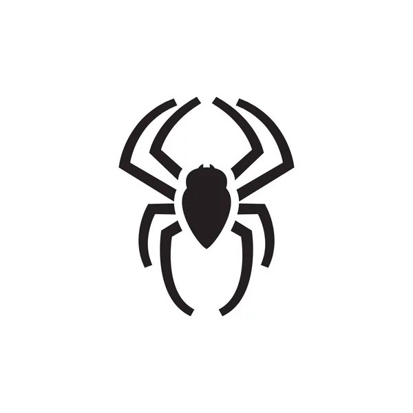 Modèle de silhouette graphique araignée illustration vectorielle isolée — Image vectorielle