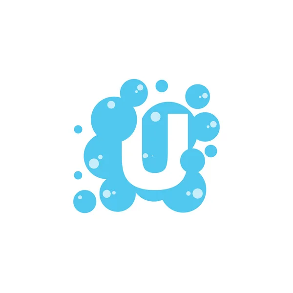 Bubble with initial letter u graphic design template Vector Graphics
