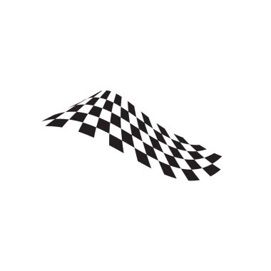 Bayrak grafik tasarım şablonu vektör yarış