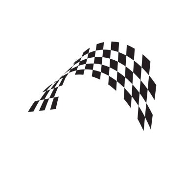 Bayrak grafik tasarım şablonu vektör yarış