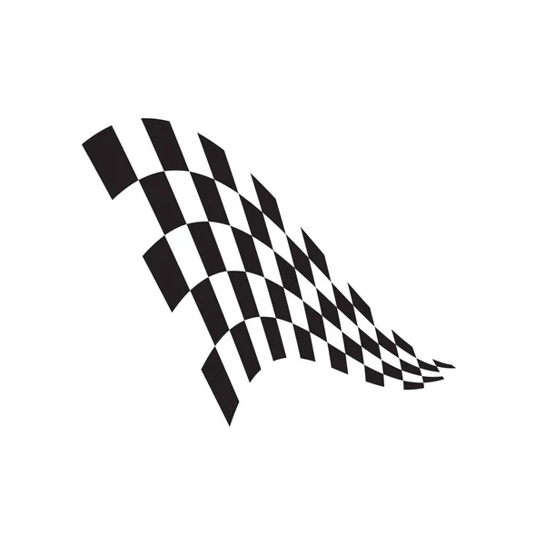 Racing flagga grafisk design mall vektor — Stock vektor