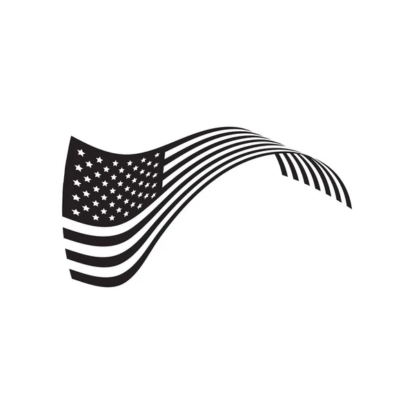Графический вектор шаблона флага США — стоковый вектор