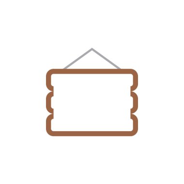 Boş batı işareti panosu grafik tasarım şablonu