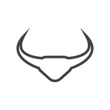 Taurus grafik tasarım şablonu vektör izole çizimi