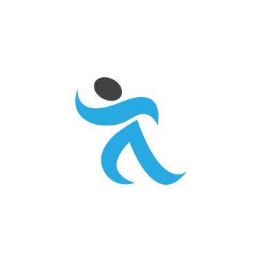 İnsan grafik tasarım şablonu vektör izole çizimi