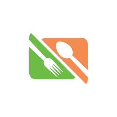 Restoran grafik tasarım şablonu izole edildi