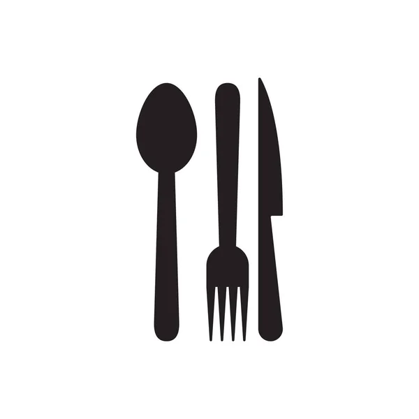 Spoon fork graphic design template vector isolated — Stock Vector