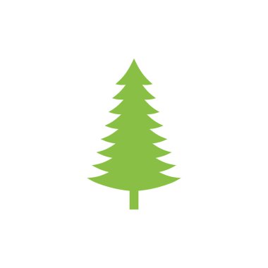 Sedir ağacı grafik tasarım şablonu izole edildi