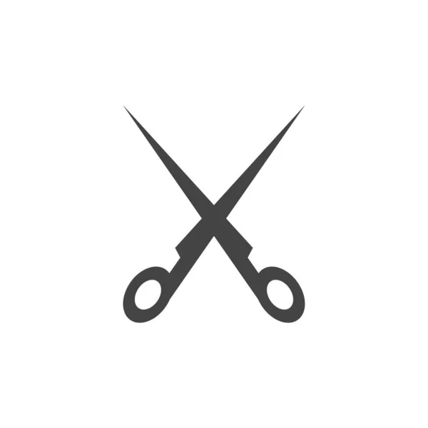 Ножиці шаблон графічного дизайну Векторні ізольовані ілюстрації — стоковий вектор