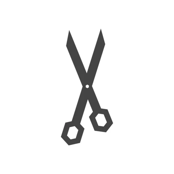 Ножиці шаблон графічного дизайну Векторні ізольовані ілюстрації — стоковий вектор