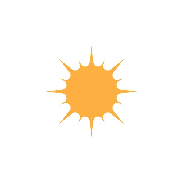 Güneş simgesi grafik tasarım şablonu izole edildi — Stok Vektör