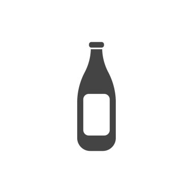 Süt şişesi simgesi izole edilmiş tasarım grafik vektörü