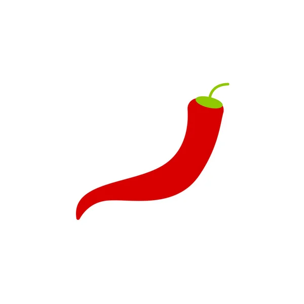 Red chili icono diseño gráfico plantilla vector — Vector de stock