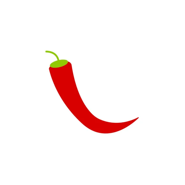 Red chili icono diseño gráfico plantilla vector — Vector de stock