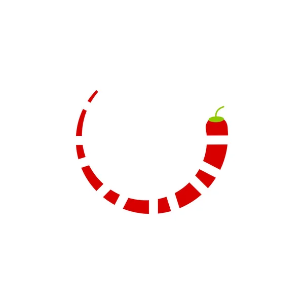 Icône chili rouge modèle graphique vecteur — Image vectorielle