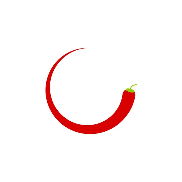 Red chili icono diseño gráfico plantilla vector — Vector de stock