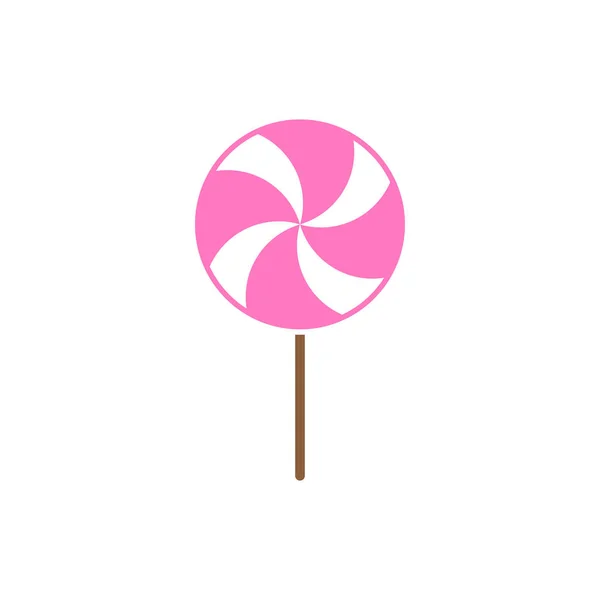 Lollipop candy icon design template vector isolated — Stock Vector