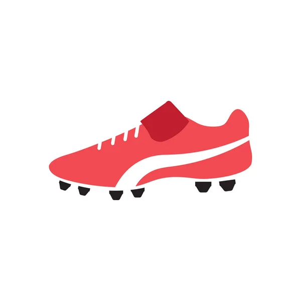 Futebol Sapato Gráfico Design Modelo Vetor Isolado Ilustração — Vetor de Stock