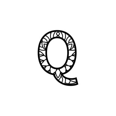 mandala vektör tasarım şablonu çizimi