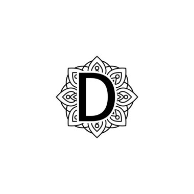 mandala vektör tasarım şablonu çizimi