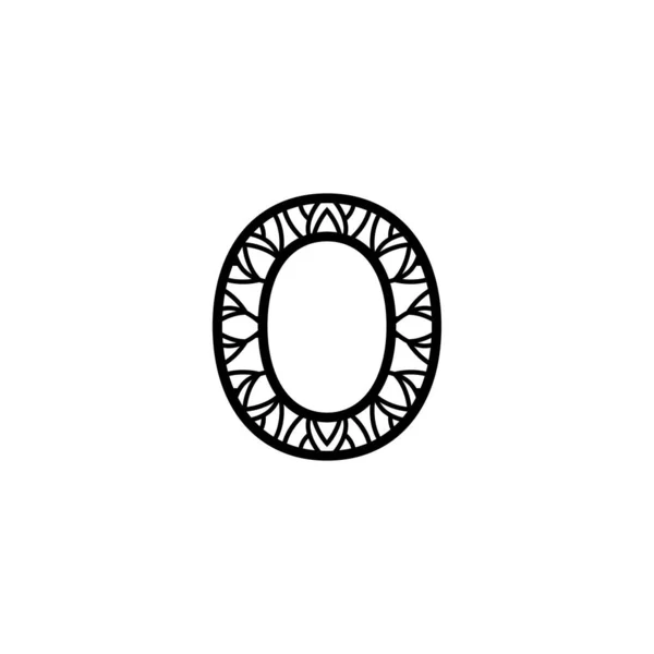 Mandala Disegno Vettoriale Modello Illustrazione — Vettoriale Stock