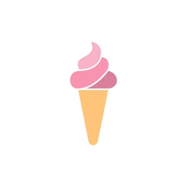 Ice cream icon design template vector isolated — Stock Vector