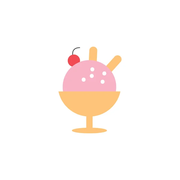 Изолированный вектор дизайна иконки мороженого — стоковый вектор