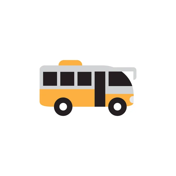 バス輸送アイコンデザインテンプレートベクトル — ストックベクタ