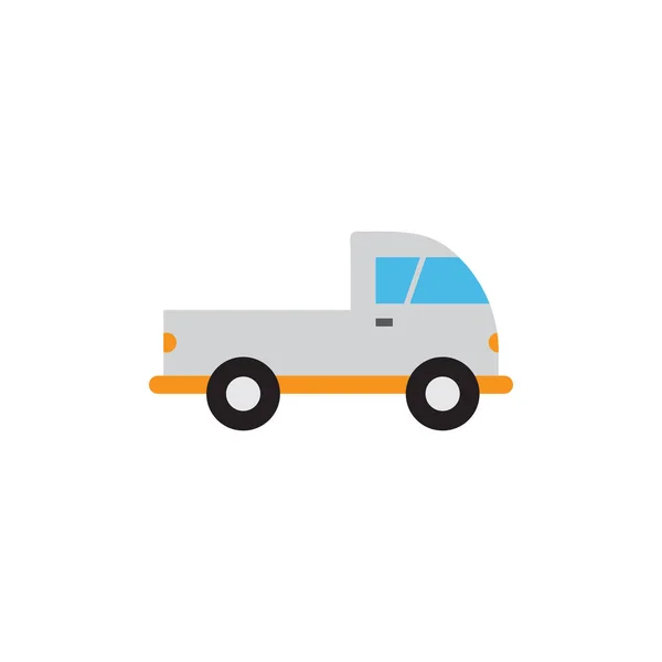 픽업 트럭 교통 아이콘 설계 템플릿 벡터 — 스톡 벡터