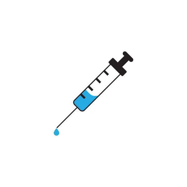Syringe Icon Design Template Vector Isolated Illustration — Stock Vector