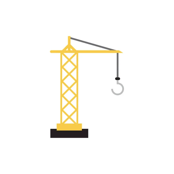Crane Icon Design Modello Vettoriale Isolato — Vettoriale Stock