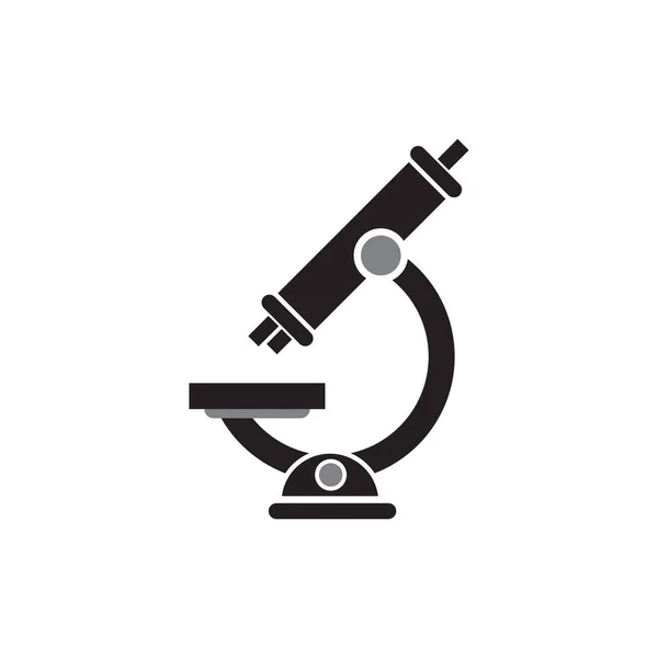 Microscope School Icon Design Template Vector Isolated — Stock Vector