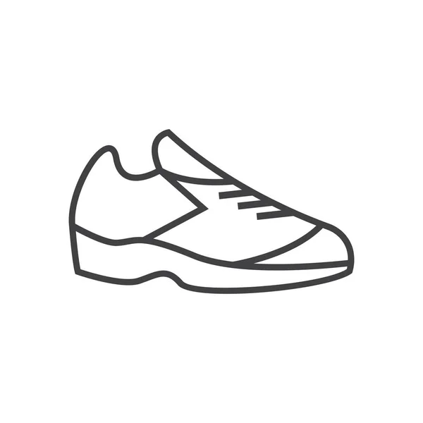 Sapatos Vetor Design Modelo Vetor Isolado Contorno —  Vetores de Stock