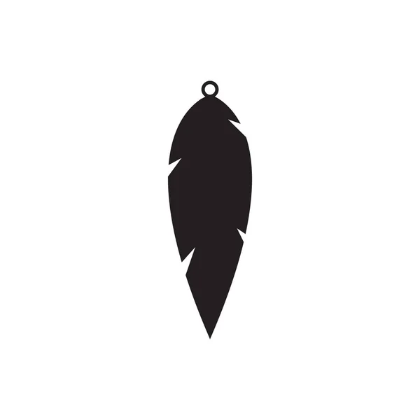 Teardrop Ohrring Icon Design Template Vektor Isoliert — Stockvektor