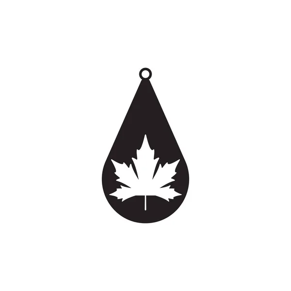 Teardrop oorbel pictogram ontwerp template vector geïsoleerd — Stockvector