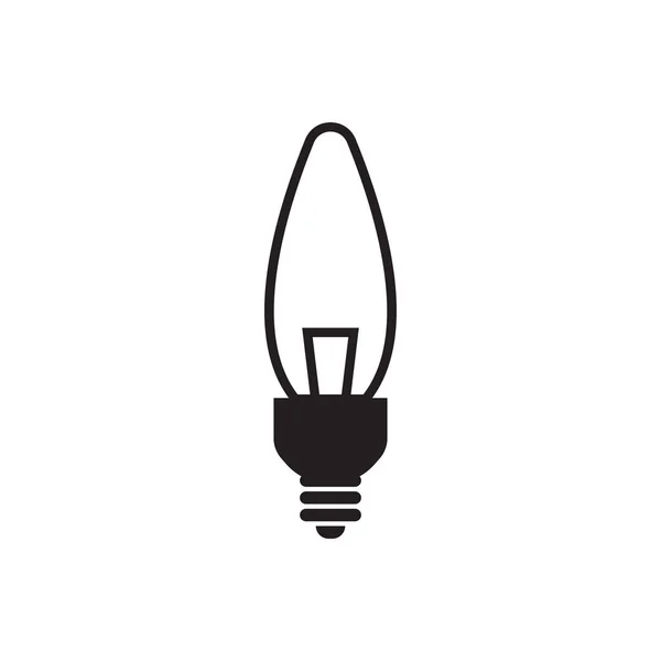 Lámpara Vela Icono Diseño Plantilla Vector Ilustración Aislada — Vector de stock