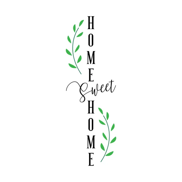 Home Sweet Home Porch Vertical Design Template Vector — Stock Vector