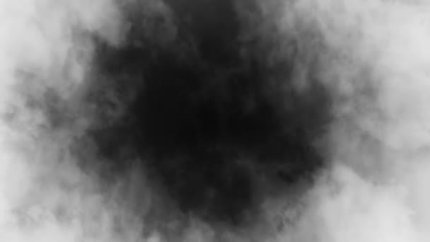 Nubes Tormenta Oscura Bucle Mate — Vídeo de stock