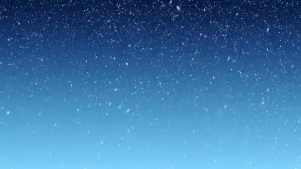 Inverno Effetto Neve Che Cade Lentamente — Video Stock