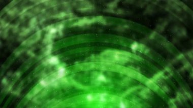 parlayan parçacıklarla soyut yeşil arkaplan