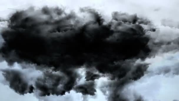 Ce clip vidéo présente un fond d'animation orage lourd 